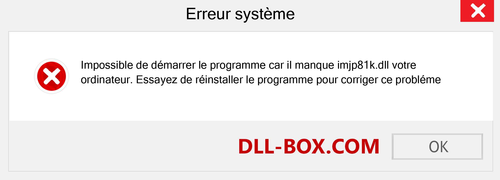 Le fichier imjp81k.dll est manquant ?. Télécharger pour Windows 7, 8, 10 - Correction de l'erreur manquante imjp81k dll sur Windows, photos, images